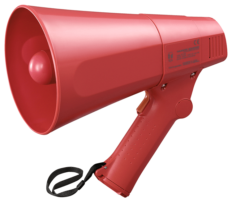 TOA ELECTRONICS 6W HANDGRIP MEGAPHONE WITH SIREN, ER-520S