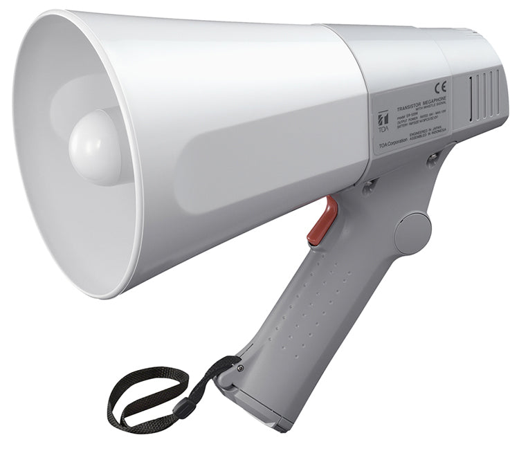 TOA ELECTRONICS 6W HANDGRIP MEGAPHONE WITH WHISTLE, ER-520W