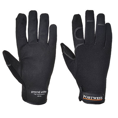 PORTWEST GENERAL UTILITY HIGH PERFORMANCE GLOVE BLACK A700