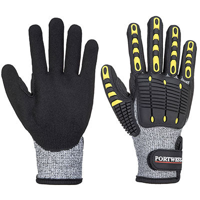 PORTWEST ANTI IMPACT CUT RESISTANT NITRILE GLOVE LEVEL C RESISTANCE A722 SIZE L