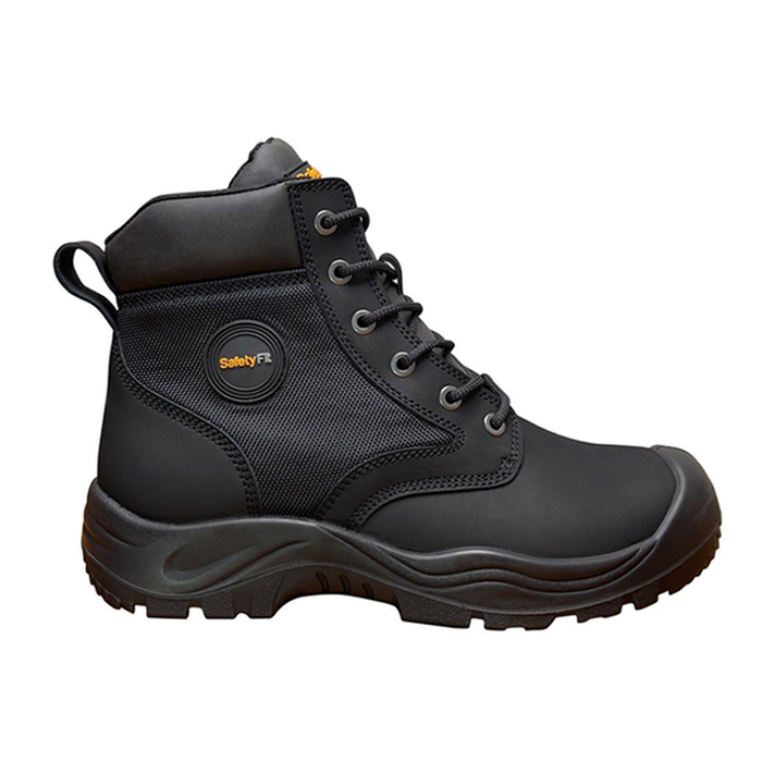 SAFETYFIT BLACK MID-CUT LACED SHOE WITH SIDE ZIPPER S3 SRC D12906BB