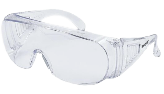SAFETYFIT EYEWEAR (OVERSPEC) CLEAR POLYCARBONATE LENS WITH LARGE FRAME OVER-THE GLASS (SS111)