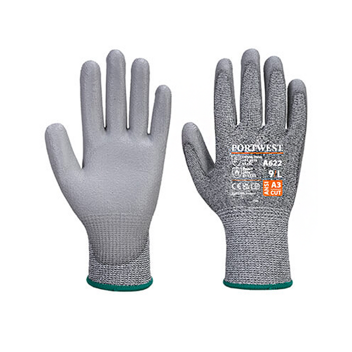 Portwest A622 - Cut C13 PU Glove, Grey