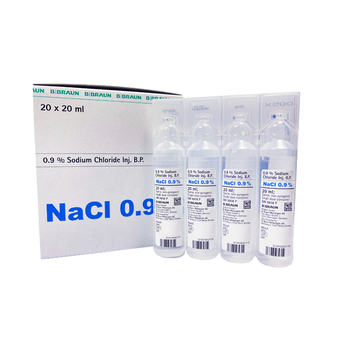 SODIUM CHLORIDE FOR INJECTION, 20ML, 20TUBE/BOX