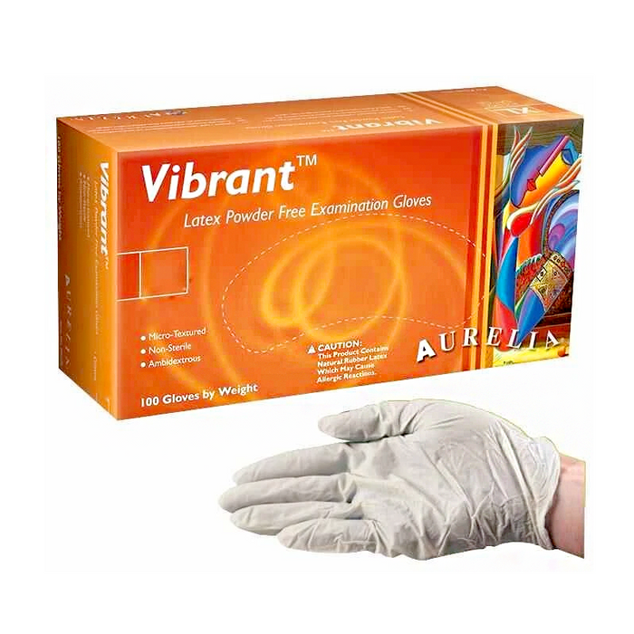 Vibrant® Latex Powder-Free Examination Gloves