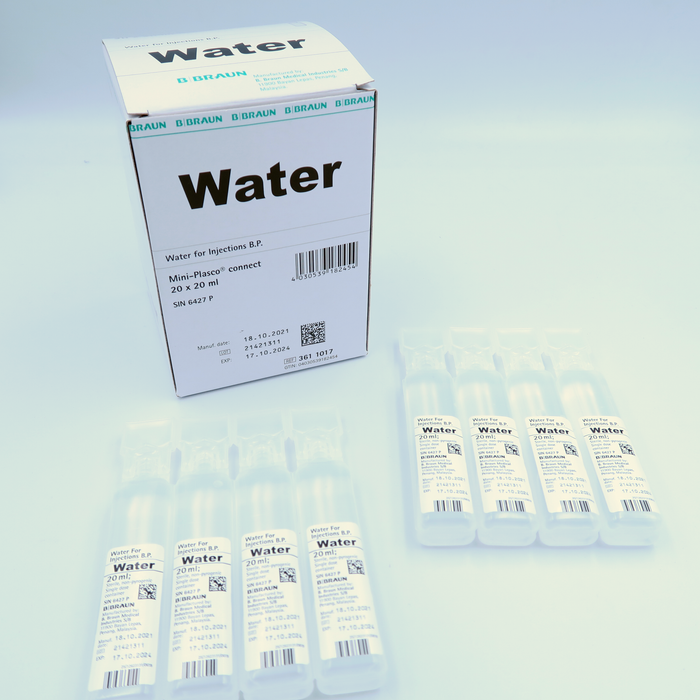 WATER STERILE/SALINE, 20ML, 20PCS/BOX
