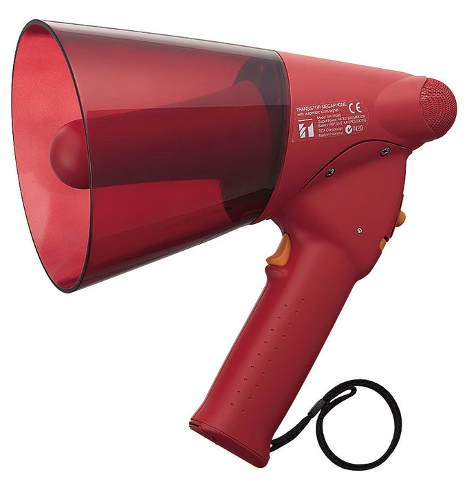 6W SPLASH-PROOF HANDGRIP MEGAPHONE WITH SIREN, ER-1206S
