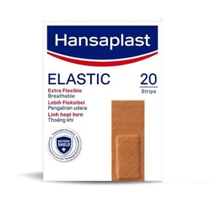 HANSAPLAST ELASTIC STRIP PLASTERS, 20PCS/BOX