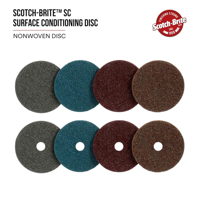 Scotch-Brite Surface Conditioning Disc, 5 in x NH A VFN, 50 per case