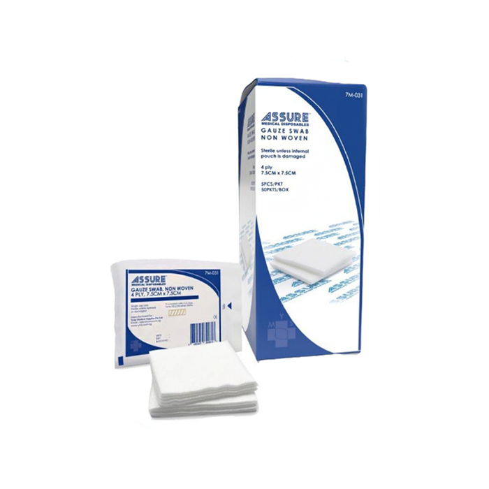 ASSURE Non-Sterile Non-Woven Gauze | 7.5cm x 7.5cm