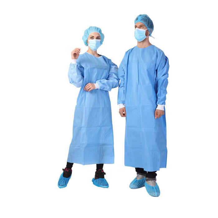ISOLATION GOWNS BLUE AAMI LVL2 10PCS/PACK