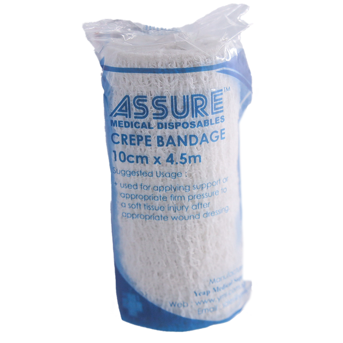 ASSURE CREPE BANDAGE, 10CMX4.5M