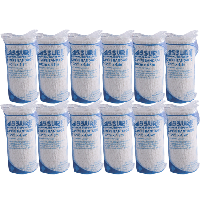 ASSURE CREPE BANDAGE, 10CMX4.5M