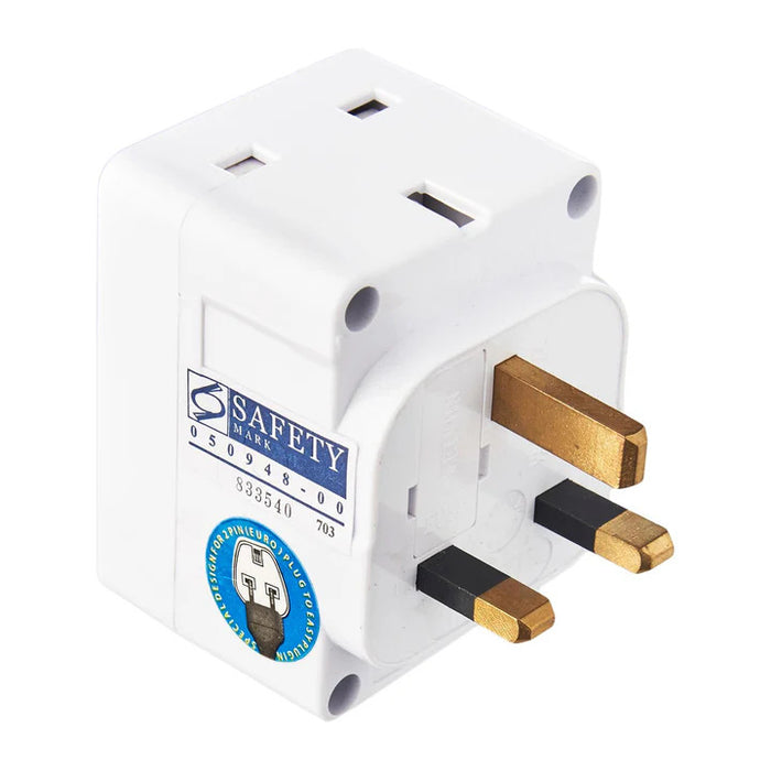 ADAPTOR 13AMP, 3 WAYS X 3 PIN, ROHS COMPLIANCE & SAFETY MARK