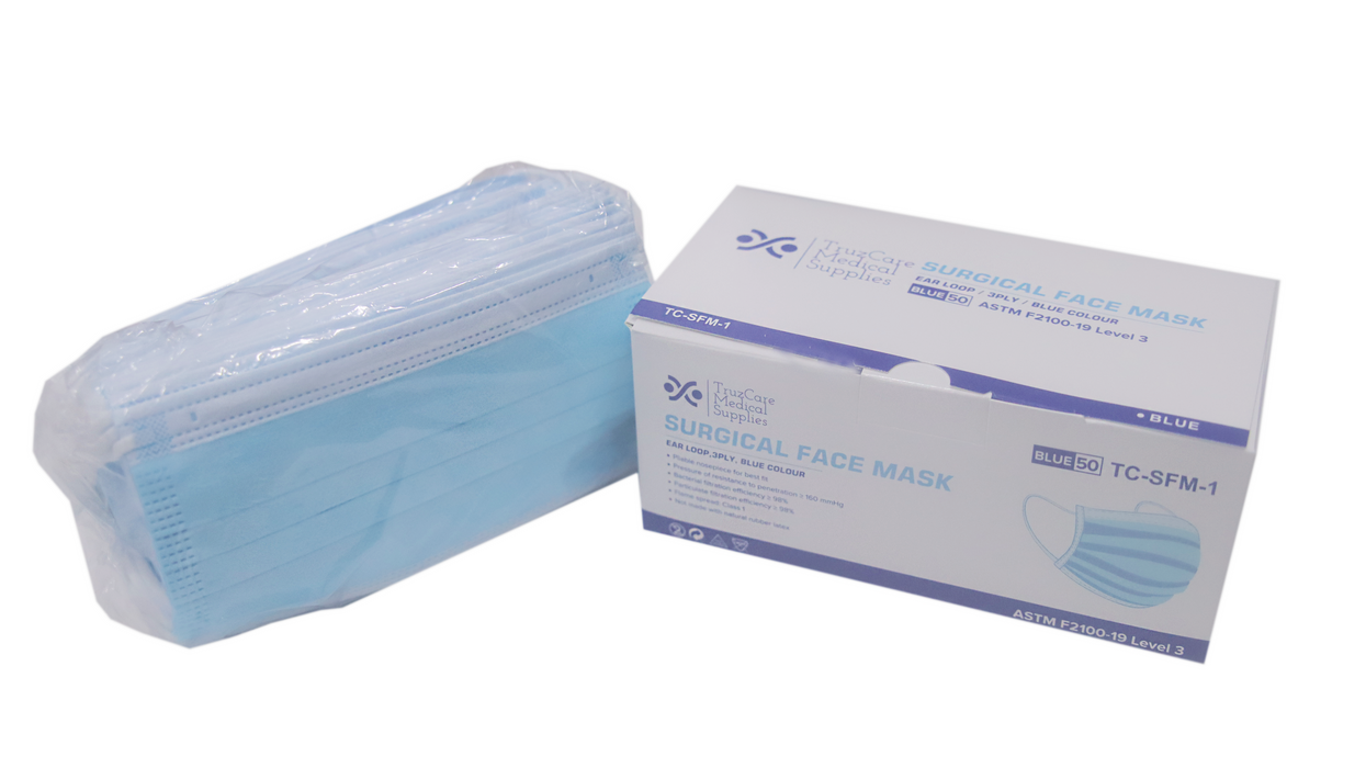 TRUZCARE 3 PLY SURGICAL FACE MASK