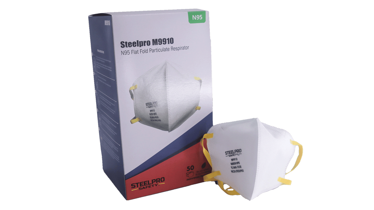STEELPRO M9910 N95 PARTICULATE FOLDED RESPIRATOR, BOX (50PCS)