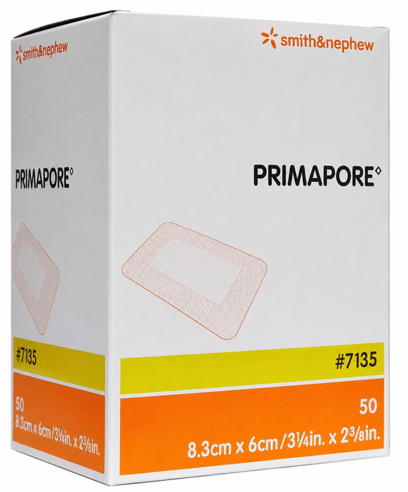 PRIMAPORE Non-Woven Adhesive Wound Dressing 8.3cm x 6cm (x50)