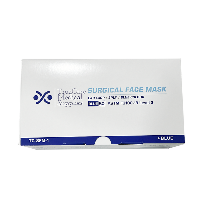 3 PLY SURGICAL FACE MASK, ASTM F2100 -19 Level 3