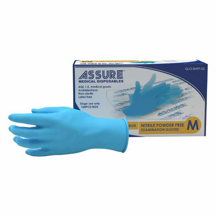 ASSURE Soft Nitrile Examination Gloves Powder-Free