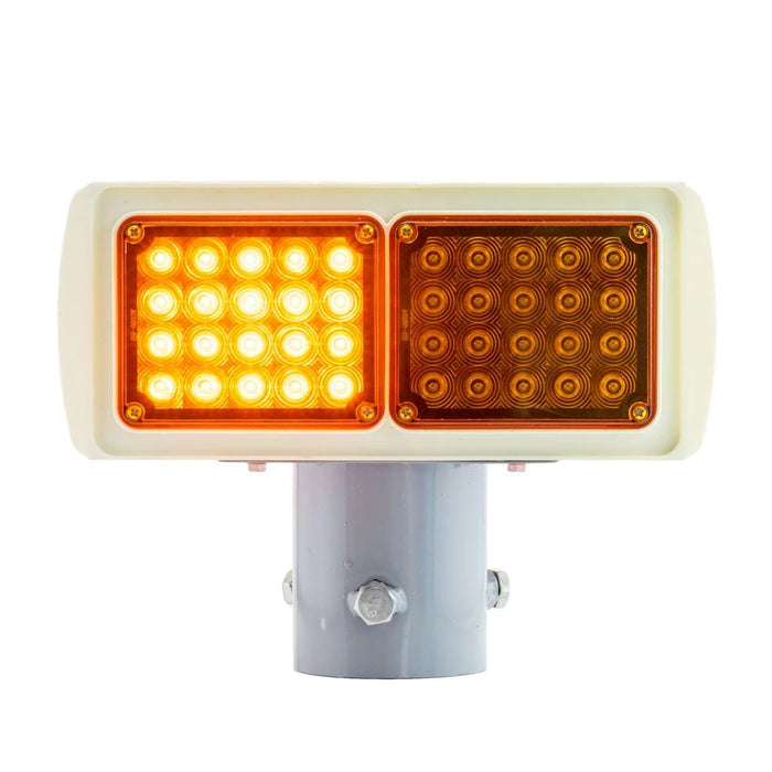 TRAFFIC SAFETY 2 WAY FLASHING LIGHTS SOLAR LED